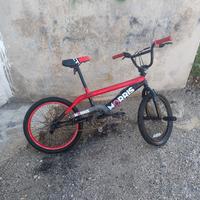 bmx 20 pollici rossa manubrio 360 