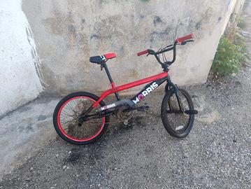 bmx 20 pollici rossa manubrio 360 