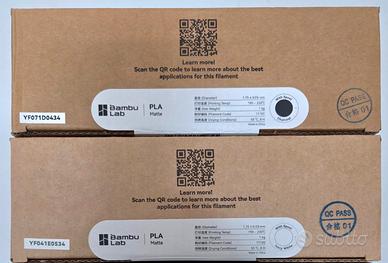 Filamento 3D Bambu Lab, Nuove e Sigillate