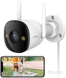 Imou Telecamera WiFi Esterno, 5MP Videocamera Sorv