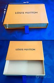 SET 2 MINI SCATOLE A CASSETTO VUITTON cm 13x9x2,5h