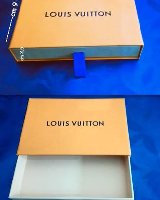 SET 2 MINI SCATOLE A CASSETTO VUITTON cm 13x9x2,5h