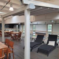 Pergola con tenda  motorizzata