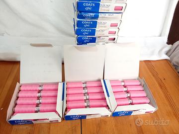 confezione da 10 rocchette di filo  rosa da 1000m 