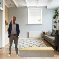 BEL POUFF RETTANGOLARE  140 X 57 cm, H 35 cm NUOVO