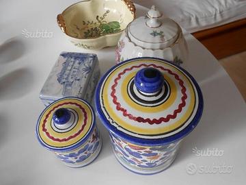 Stock vassoio zuccheriera ceramica porcellana