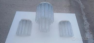 trittico in vetro di murano anni 60/70