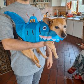 Salvagente squalo per cani