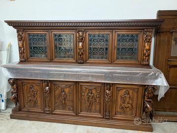 Mobile da sala in legno massiccio anni 70
