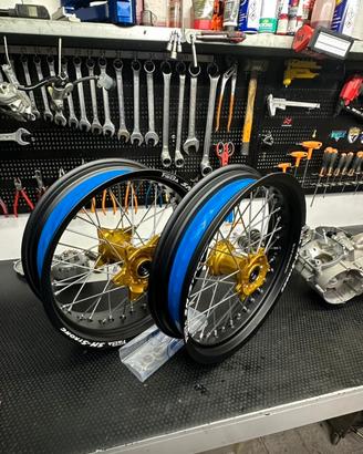 CERCHI  MOTARD FABA SM STRONG HONDA + GOMME