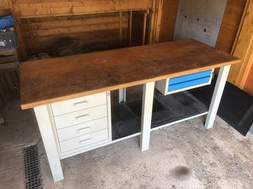 banco da lavoro officina meccanica 200x75cm PROFES