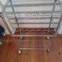 scaffale in acciaio inox 