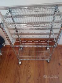 scaffale in acciaio inox 