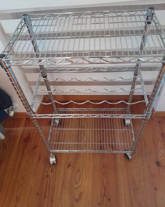 scaffale in acciaio inox 