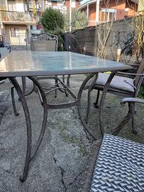 Vintage garden table with chairs