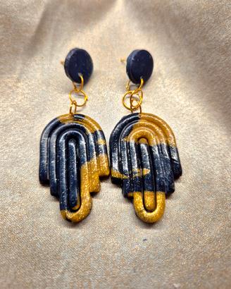 orecchini  Gold& Blue 