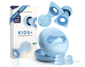 Tappi orecchie per bambini , morbidi , sicuri e ri