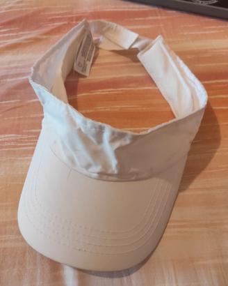 Cappello visiera sportivo bianco