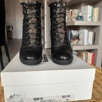 Stivaletti Baldini stringrati pelle nera 39