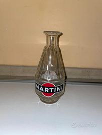 MARTINI CARAFFA BIFACCIALE IN VETRO VINTAGE 1960