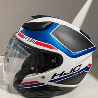 Casco Jet HJC F31 Ceron MC21SF Bianco/Rosso/Blu