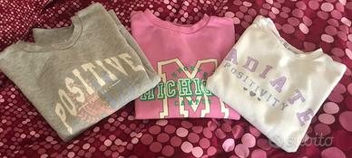 Stock 3 felpe. bambina 9/10 anni