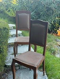 set 2 sedie vintage da interno
