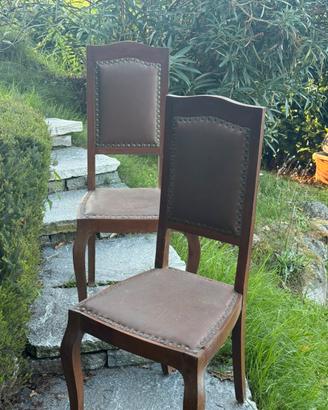 set 2 sedie vintage da interno
