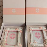 coppia di cornici rosa 