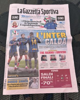 Giornale Calcio Domenica Agosto2026 Inter Juve-2-1