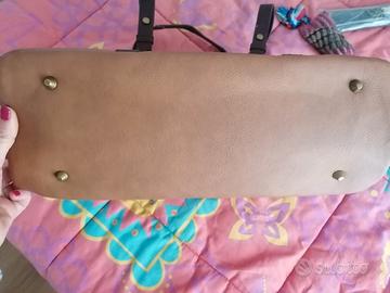 borsa desigual in pelle marrone