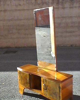 Toletta in radica con Specchio