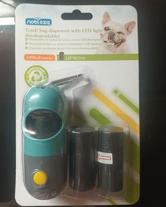 Dispenser sacchetti per cani - con led