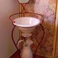 Lavabo in ferro battuto+ accessori