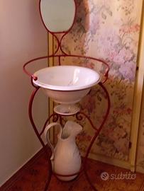 Lavabo in ferro battuto+ accessori