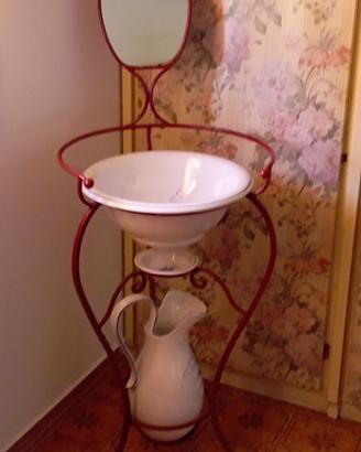 Lavabo in ferro battuto+ accessori