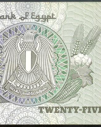 EGITTO banconota da 25 Piastres - Pick 49