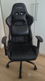 Poltrona/sedia gaming 360° GXTrust similpelle nero