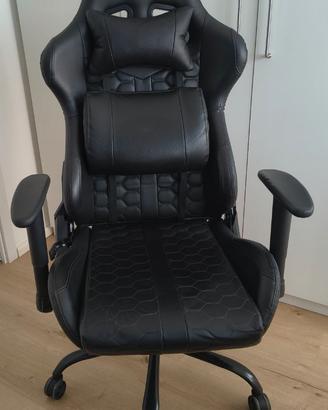 Poltrona/sedia gaming 360° GXTrust similpelle nero