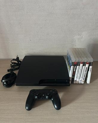Playstation 3 Slim - Controller - 7 Giochi - Cavi