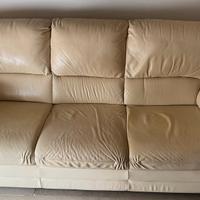 Divano a 3 posti in pelle