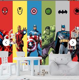 Carta da parato marvel