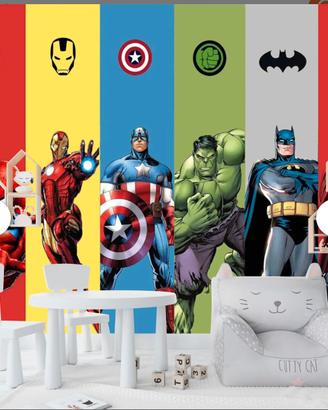 Carta da parato marvel