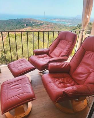 2 poltrone reclinabili