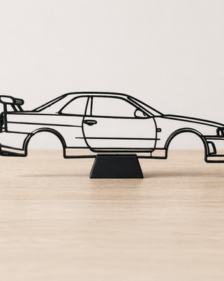 Decorazione Nissan Skyline GTR R34, cake topper