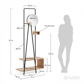 Appendiabiti specchio ingresso Kave Home