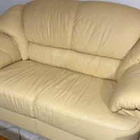 divano Due  posti in pelle vera