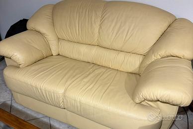 divano Due  posti in pelle vera