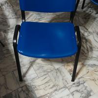 sedia in metallo e plastica , ufficio e sala confe