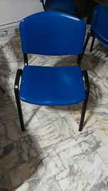 sedia in metallo e plastica , ufficio e sala confe